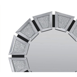 Accent Mirror - Beveled Mirrored Finish with Faux Stone Inlays