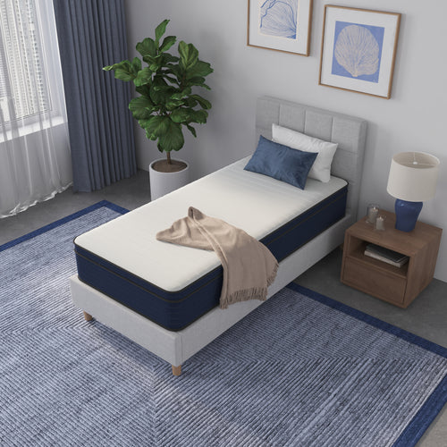 12 Inch Twin Medium Firm Hybrid Cooling Gel Mattress