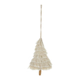 4.3x7.5' Fringes Embellished Tree Shape Ornament, Hanging Home Decor Accents for