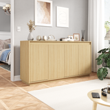 4 Door Sideboard Buffet Cabinet with Power Outlet