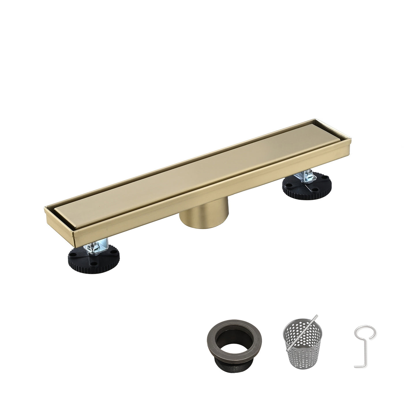12" Linear Shower Drain 304 Stainless Steel Hair Strainer