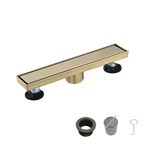 12" Linear Shower Drain 304 Stainless Steel Hair Strainer
