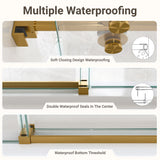 56"-60"W*72" H Frameless Single Sliding Shower Door