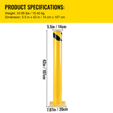 Safety Bollard, 42 Inch Height Bollard Post
