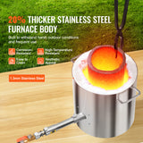 Propane Melting Furnace Kit 8KG/18lbs with Crucible Tongs Metal Smelting
