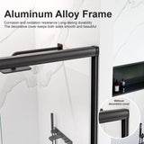 56"-60"W*72" H Semi-Frameless Double Sliding Shower Door, Bypass Shower Door
