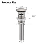 Pop-Up Bathroom Sink Drain With Overflow