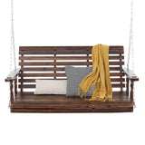 Wood Outdoor Bench Brown
