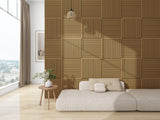 4PCS Walnut--Acoustic Panels & Wooden Strip Acoustic Boards - Suitable