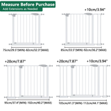 29.5-44.1" Wide Baby Gate for Stairs, Dog Gate Indoor for Doorways