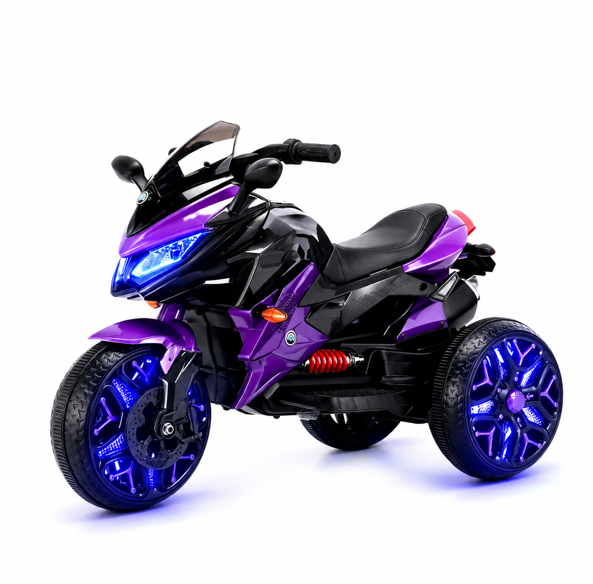 Kids Motorcycle Ride-On Motorcycle 3-Wheels Battery Powered Motorbike  Rechargea