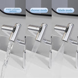 Chrome Bathroom Sink Faucet 360° Rotary Spray Temperature Display