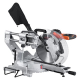 Sliding Compound Miter Saw 12-In Blade 15 Amp Motor Corded Double Bevel 60-Tooth