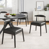 47.2" Round Dining Table Seats 4-6 Solid Wood Pedestal