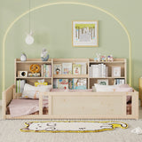 Twin Engineered Wood Platform Bed Natural