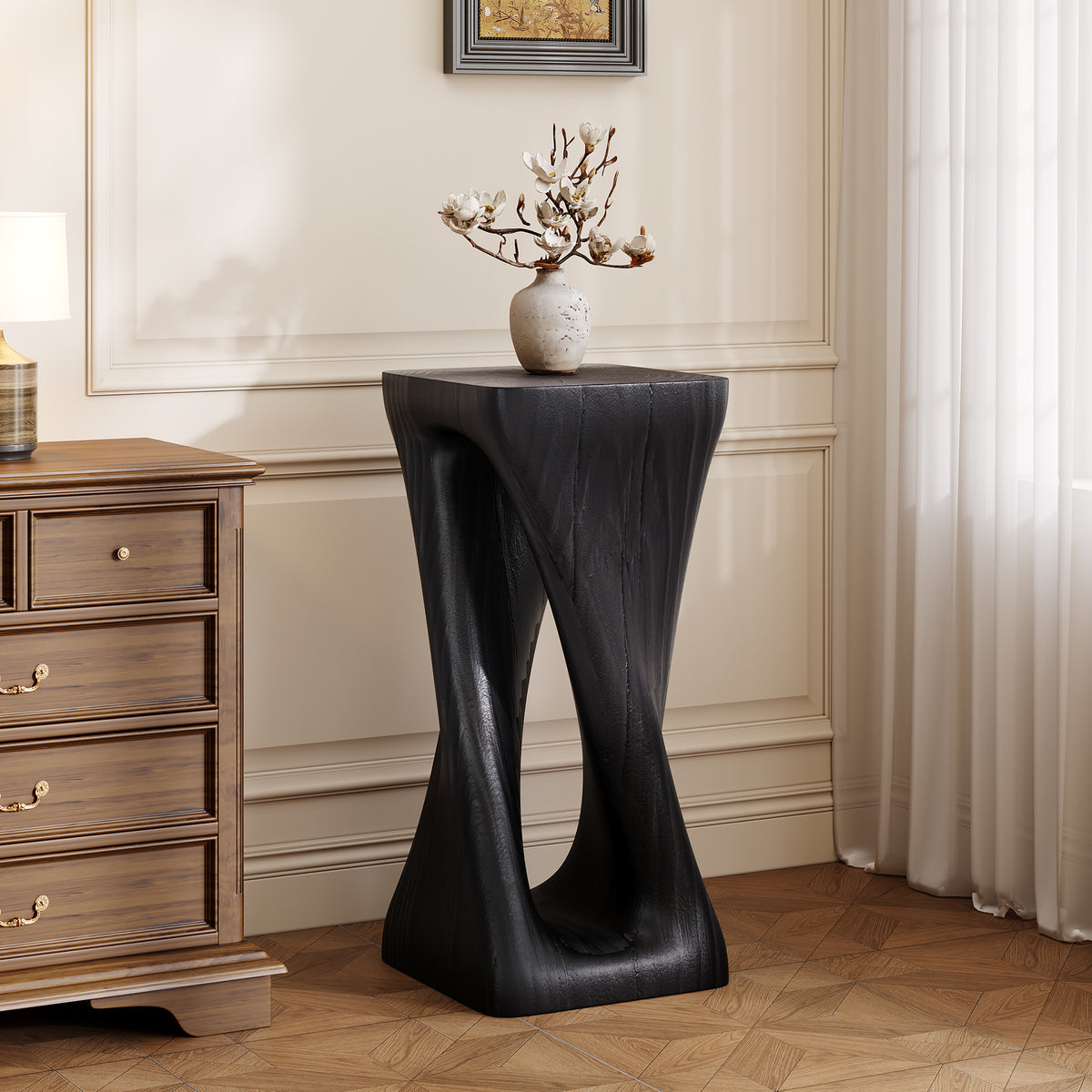 Outdoor Side Table Black