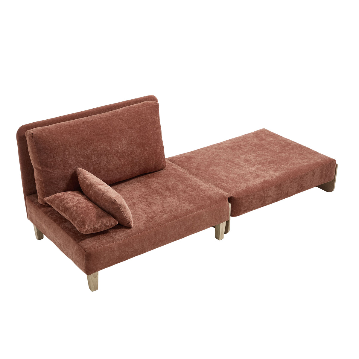 Chenille Accent Chair Orange