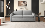 Grey Corduroy Sleeper Sofa Loveseat Full Size Mattress USB