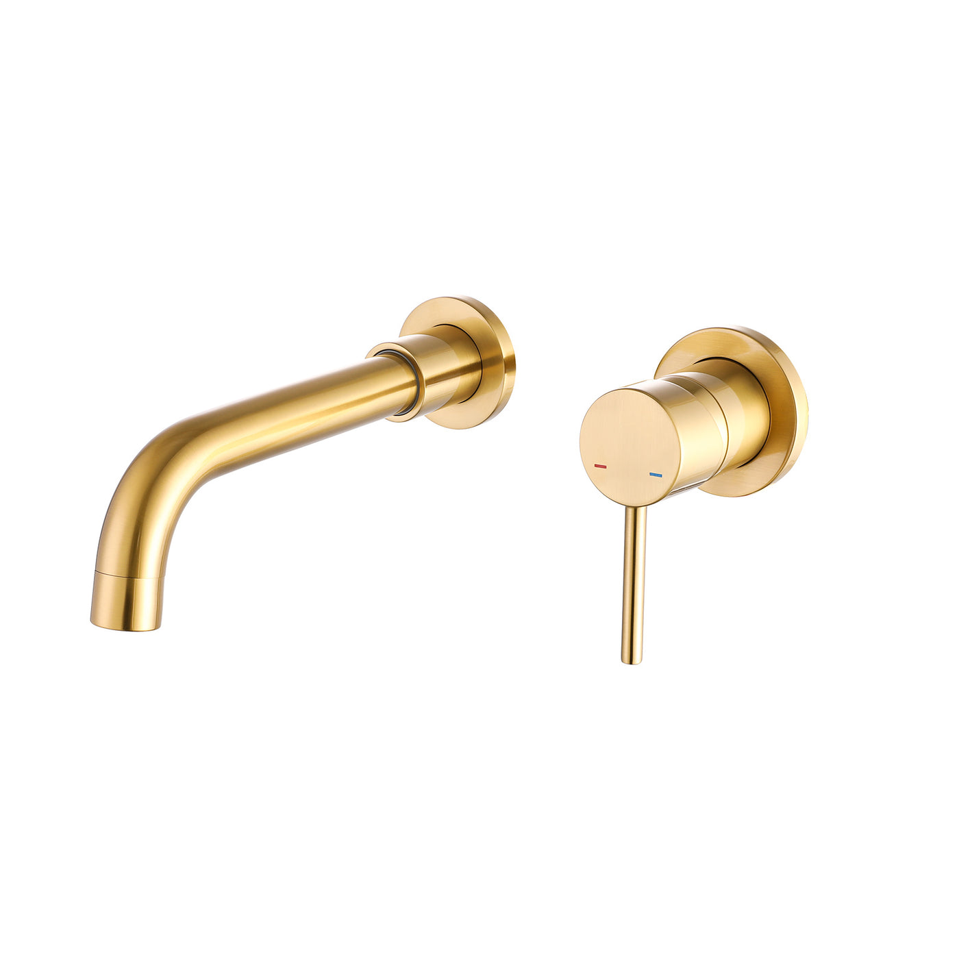 Wall Mount Bathroom Faucet Single Handle Brass Rough-in