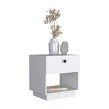 Engineered Wood Nightstand White