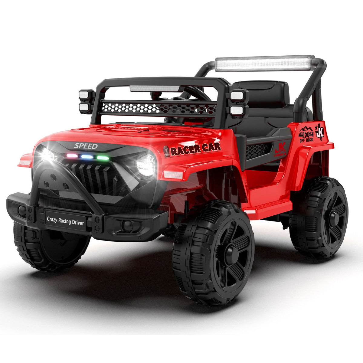 12V Kids Ride On Electric Truck Car W/Parents Control,2WD,Four-wheel suspension,