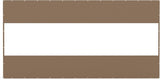 8'H x 16'W Waterproof PVC Outdoor Curtain Panel Brown