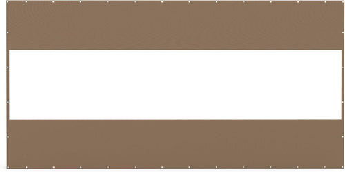 8'H x 16'W Waterproof PVC Outdoor Curtain Panel Brown