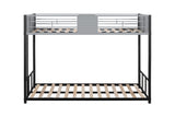 Twin Metal Bunk Bed Black
