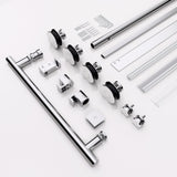 44"-48"W*76" H Frameless Single Sliding Shower Door