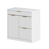 Freestanding Office File Cabinet with Built-in Tabletop Charging Station, Large