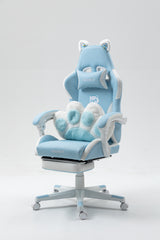 Cat Ears Gaming Chair Ergonomic PU Leather Reclining 310lbs