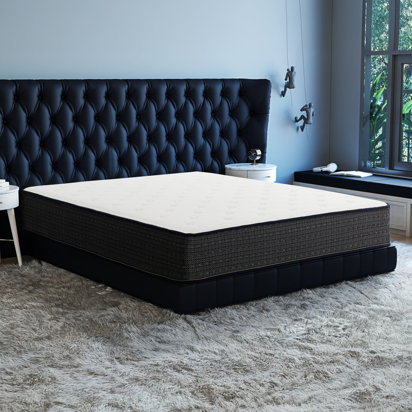 10 Inch Firm Hybrid Mattress with Gel Memory Foam and Cooling Cover