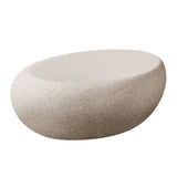 Glass Coffee Table Cream White