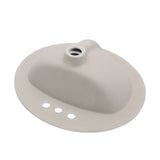 20.3 Inch Drop In Bathroom Sink White Porcelain 20.3x18 inch Ceramic Vitreous Ab