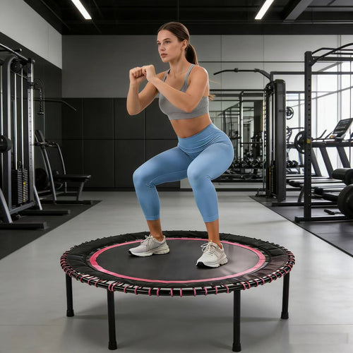 48" Springless Mini Fitness Trampoline Rebounder 450lbs