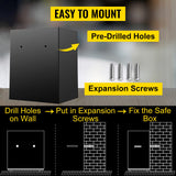 Digital Depository Safe 1.7 Cubic Feet Made of Carbon Steel Electronic Code