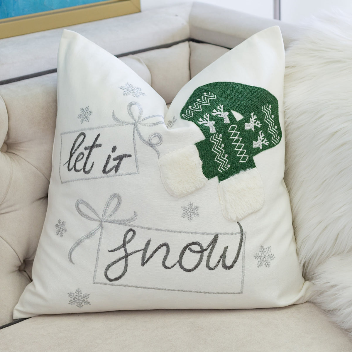 Bed Pillow Green