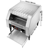 Commercial Conveyor Toaster, 300 Slices/Hour Conveyor Belt Toaster
