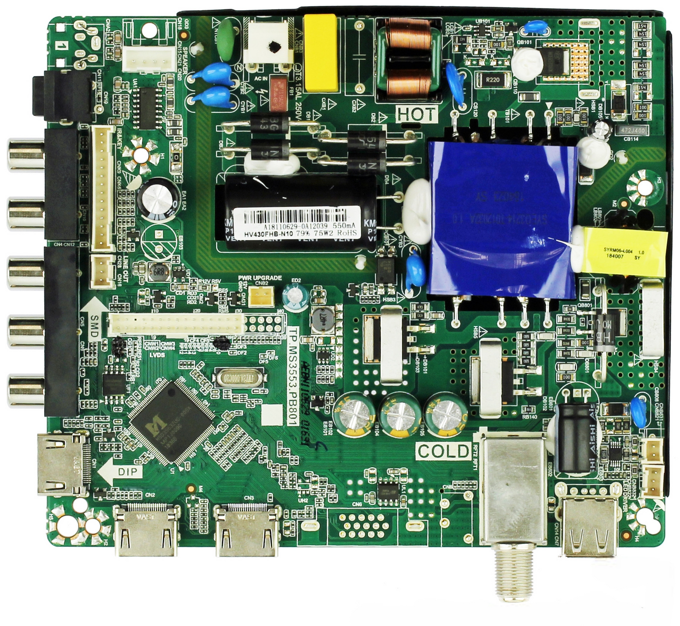 ONN 8142127352156 Main Board Power Supply for ONC18TV001