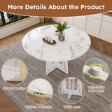 Engineered Wood Dining Table White