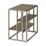 Coffee Table Set - 3-Piece - Metal Frame and Wood - 2 Chairside Tables