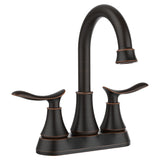 2-Handle 4-Inch Oil Rubbed Bronze Bathroom Faucet