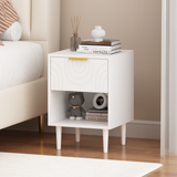 Engineered Wood Nightstand White