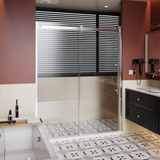60.in W x 72.in H Frameless Shower Door Single Sliding