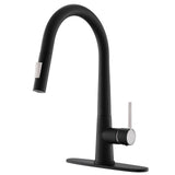 Black Pull Out Kitchen Faucet Single Handle