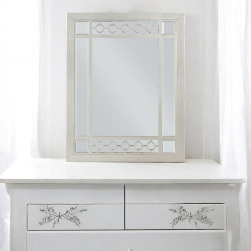 Rectangular Wall Mirror - Silver Mirrored Finish - 17" x 26"