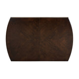 Dark Cherry Mango Veneer Dining Table with Extension Leaf
