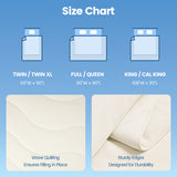 Cooling Comforter 60x90" - Nylon-Spandex, Ivory, Wave Quilting