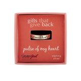 Pulse of My Heart Sterling Ring