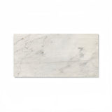 White Marble Tiles 12x24 Wall Decoration Textured Finish 4pcs